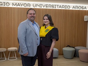 Acto de clausura en el Colegio Mayor Arosa