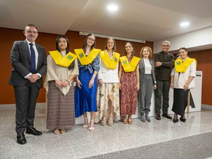 Acto de clausura en el Colegio Mayor Arosa
