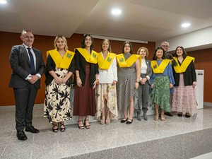 Acto de clausura en el Colegio Mayor Arosa