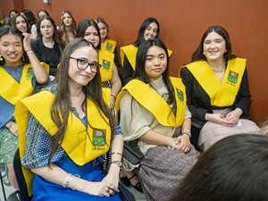 Acto de clausura en el Colegio Mayor Arosa