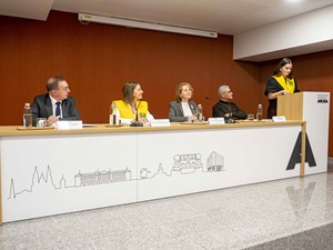 Acto de clausura en el Colegio Mayor Arosa