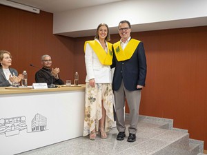 Acto de clausura en el Colegio Mayor Arosa