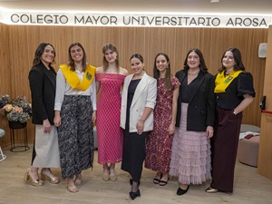 Acto de clausura en el Colegio Mayor Arosa