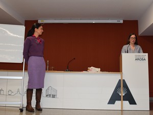 Sesión Culturearte con Nuria Andrés en el Colegio Mayor Arosa