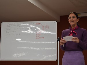 Sesión Culturearte con Nuria Andrés en el Colegio Mayor Arosa