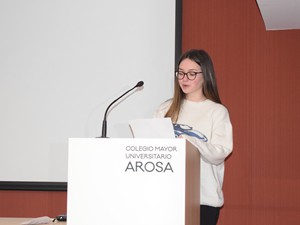 Sesión Culturearte con Jesús Fontenla en el Colegio Mayor Arosa