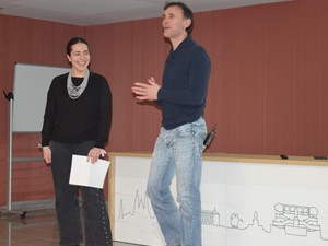 Sesión Culturearte con Jorge Mira en el Colegio Mayor Arosa