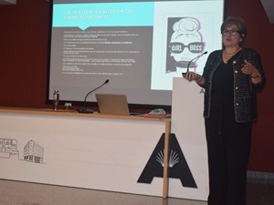 Sesión Culturearte con Mar Vivero en el Colegio Mayor Arosa
