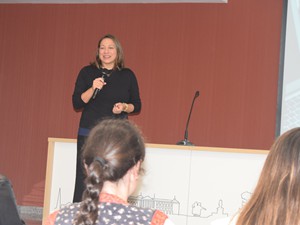 Sesión Culturearte con  Andreina Aular en el Colegio Mayor Arosa